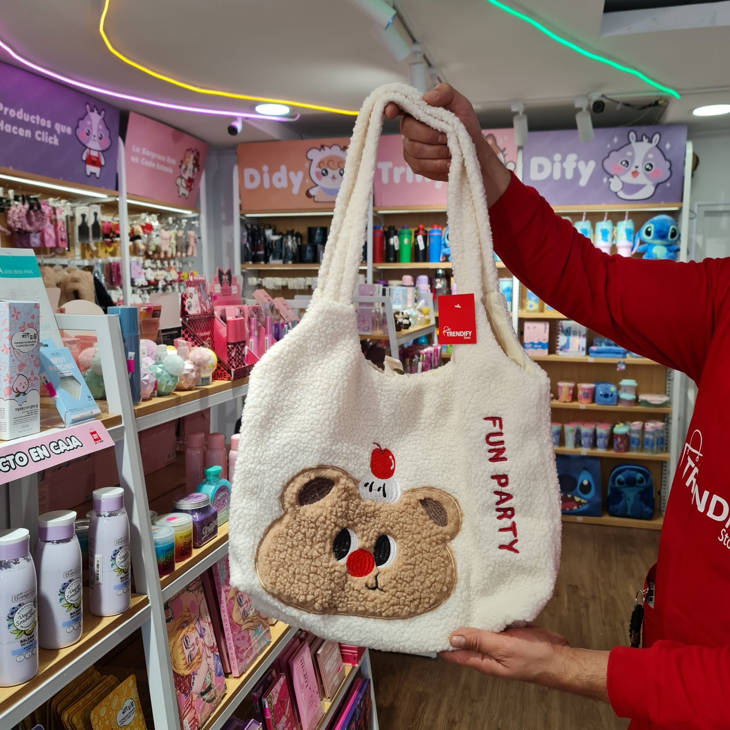Bolso peluche animales kawaii