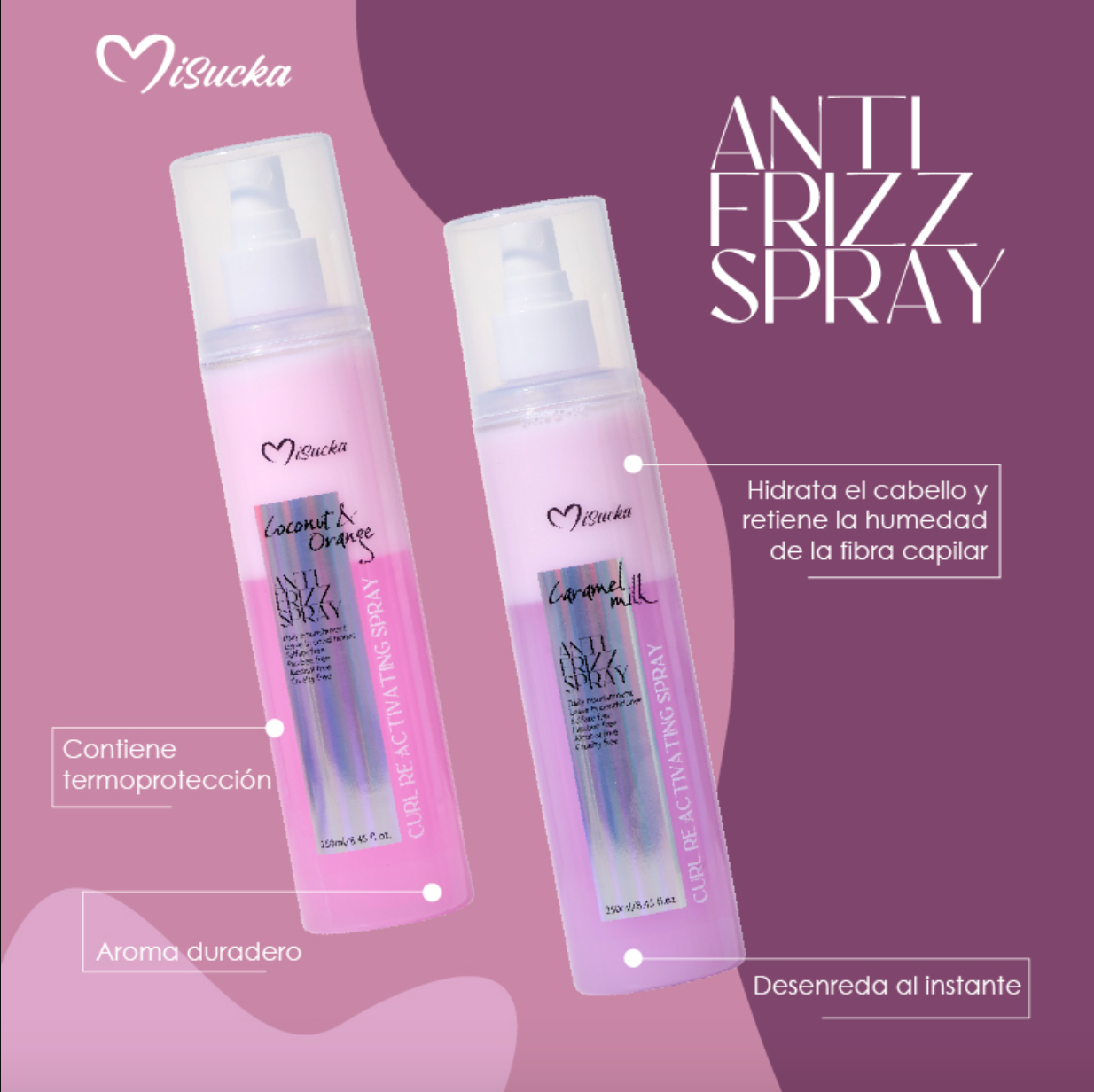 Curl Re-Activating Spray Caramel Milk - Misucka