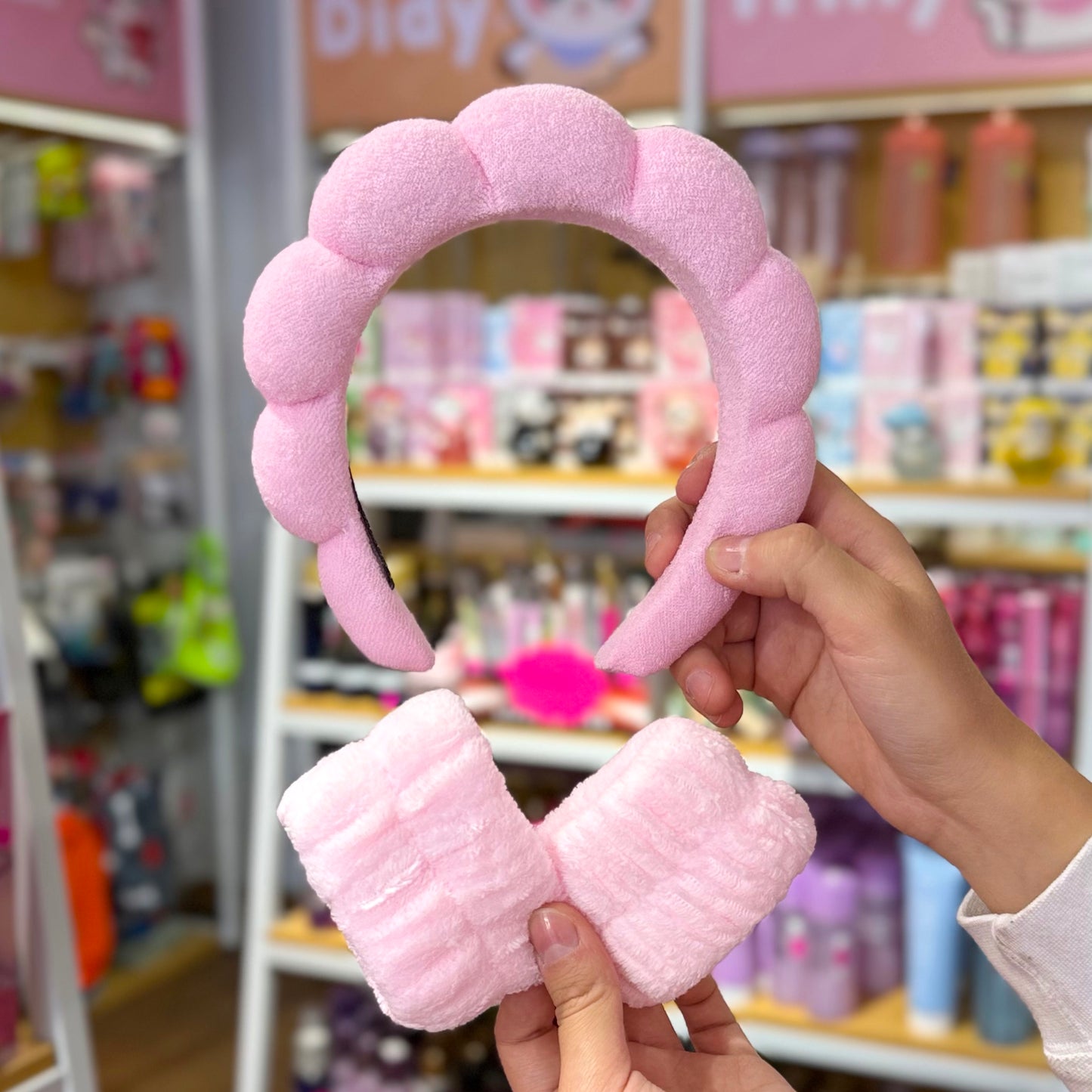 Cintillo Con Puños Rosado