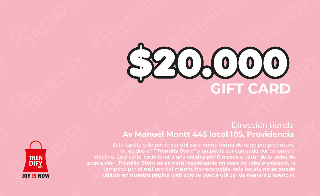 Gift Card $20.000