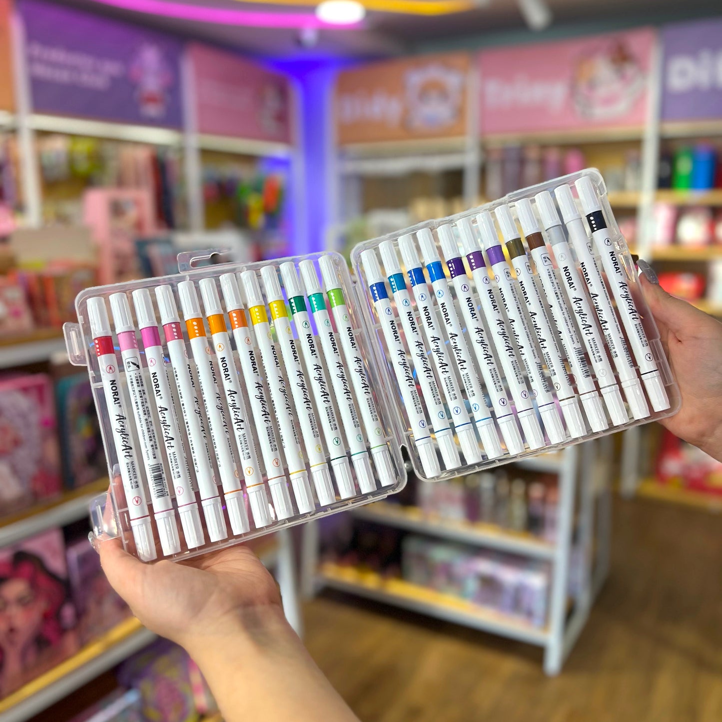 Plumones Acrílicos de Doble Punta (24 Colores)