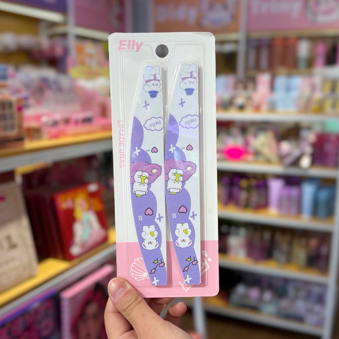 Lima De Uñas Con Ositos Blancos