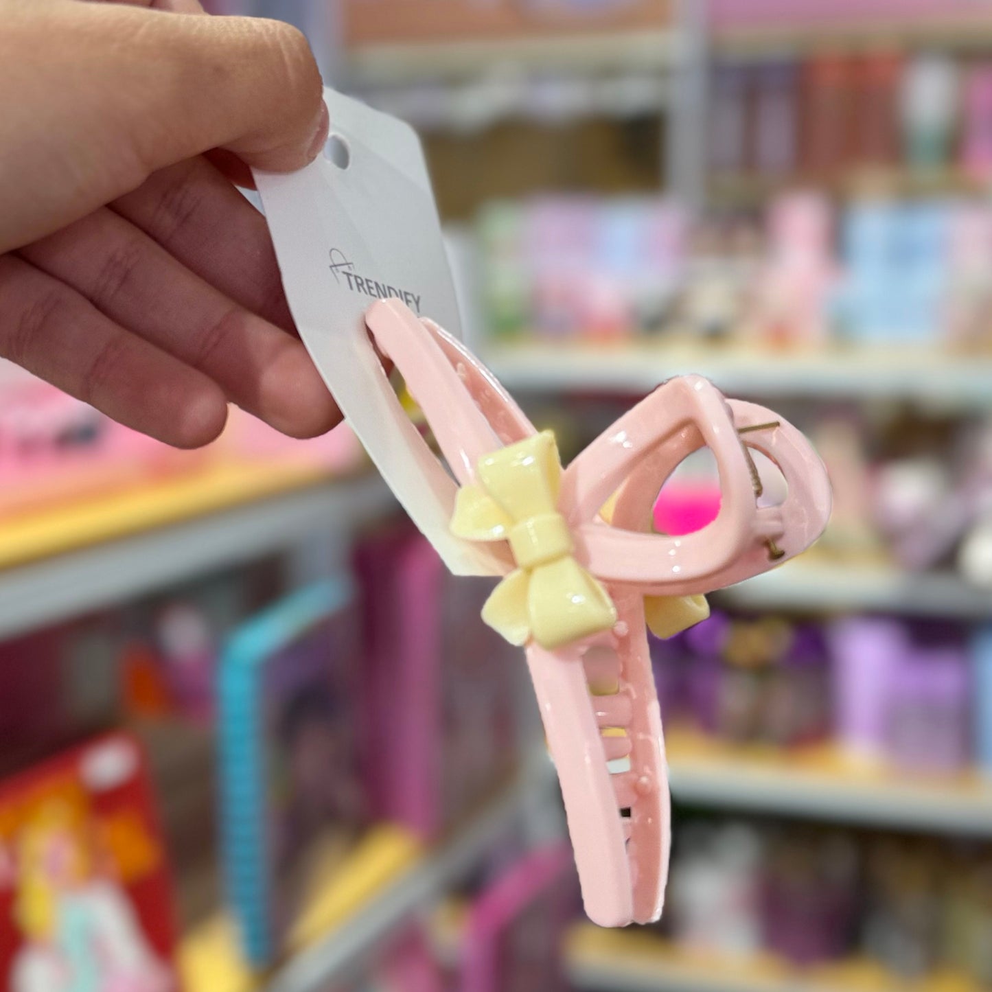 Pinza De Pelo Rosada