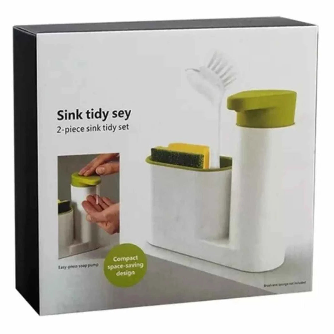 DISPENSADOR JABÓN LÍQUIDO PORTA ESPONJA LAVALOZAS (sin accesorios)