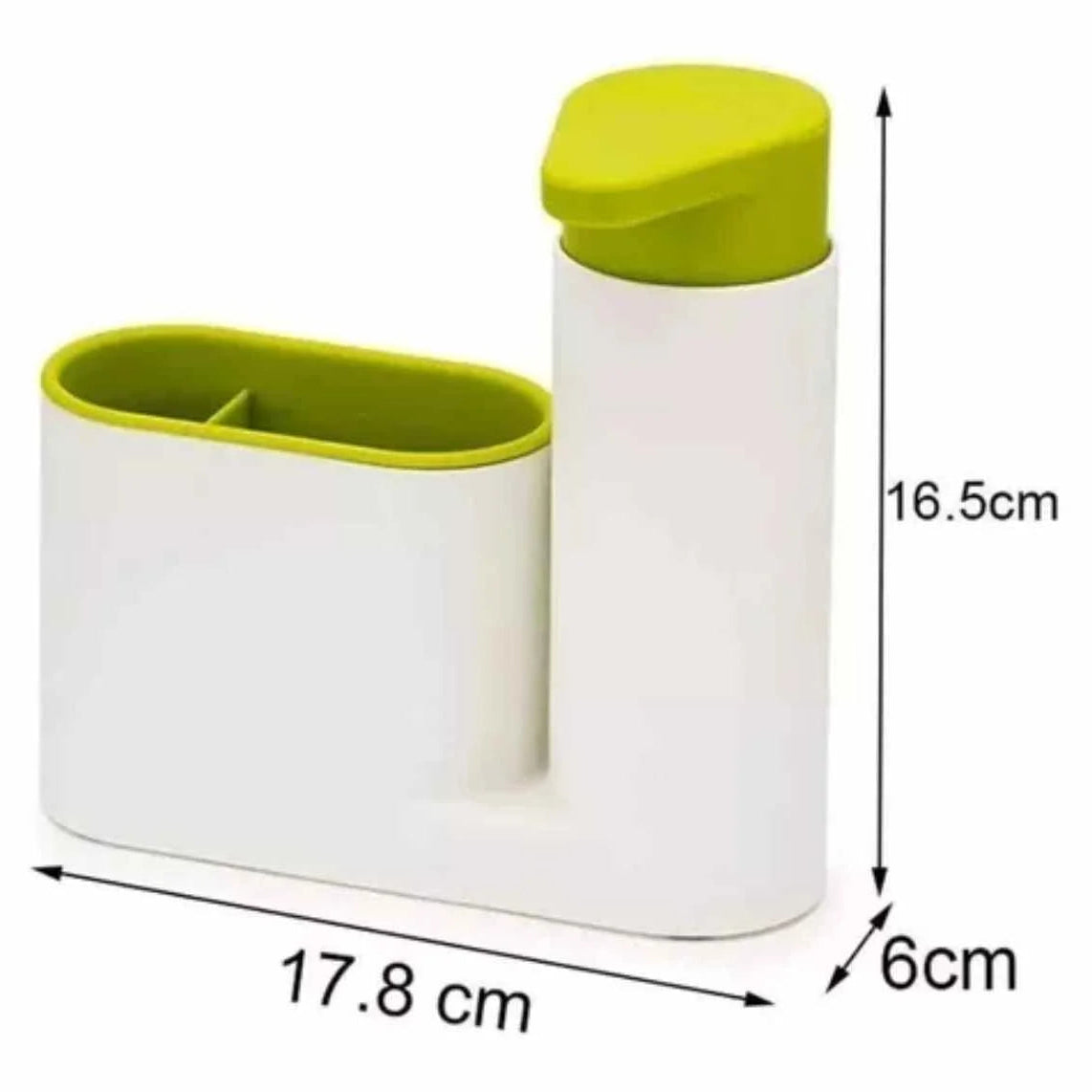 DISPENSADOR JABÓN LÍQUIDO PORTA ESPONJA LAVALOZAS (sin accesorios)