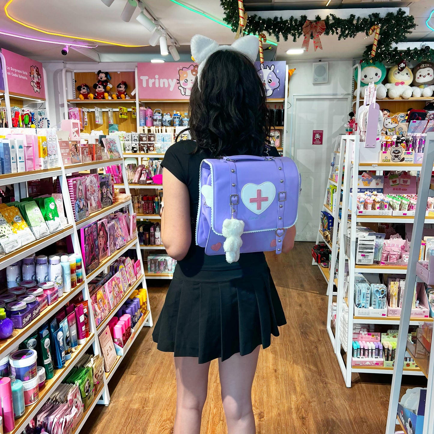 Mochila Enfermera Kawaii Morada