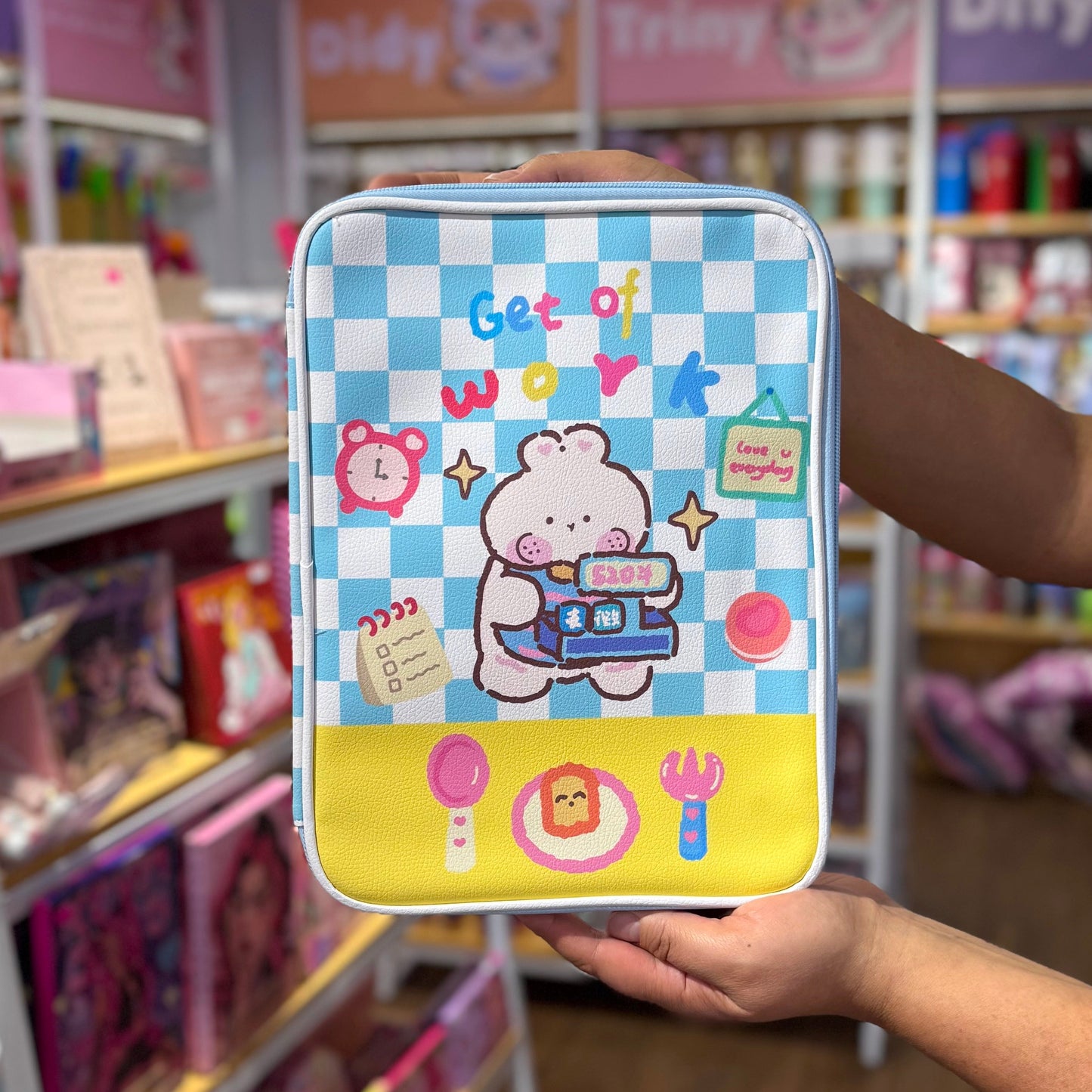 Funda Para Tablet Azul "Get Off Work"