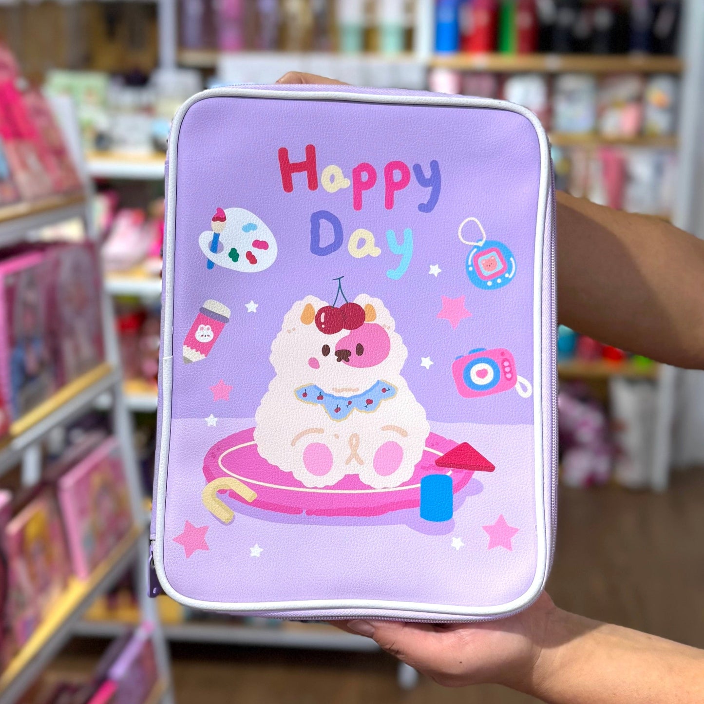 Funda Para Tablet Morado Happy Day