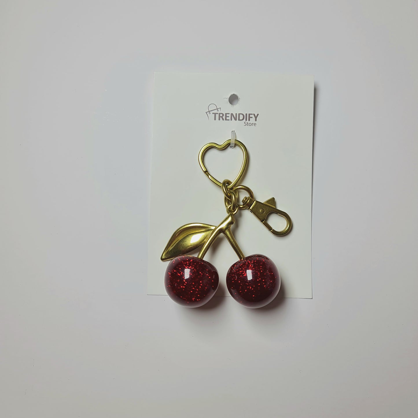 Llavero y Charm cerezas