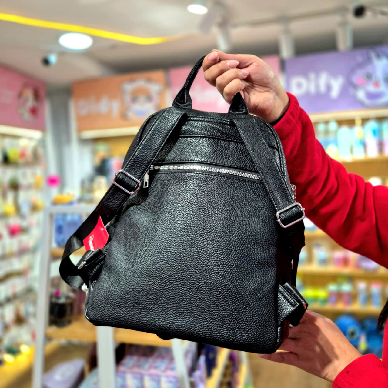 Mochila cierre grande con monedero