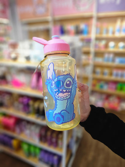Botella Disney Stitch Vibes Rosa – 1 Litro de Estilo y Diversión