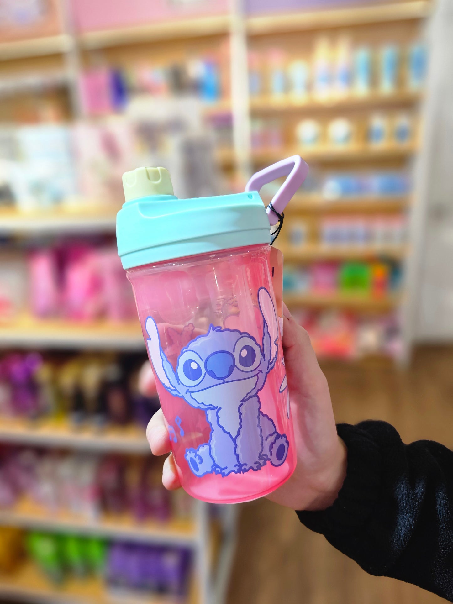 Botella Disney Stitch Vibes 450 ml con Doble Tapa