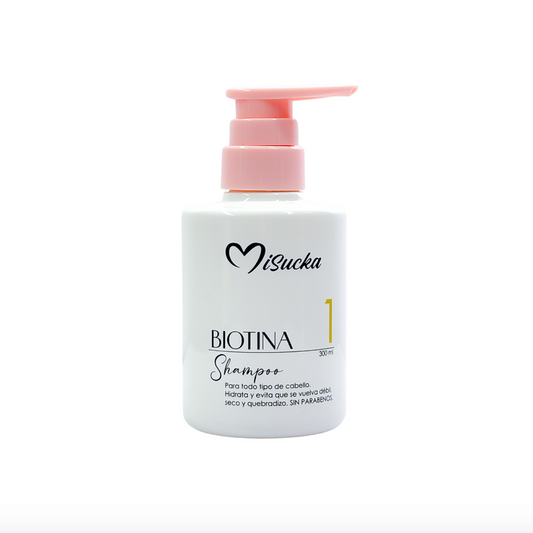 Shampoo con Biotina – MISUCKA (300ml) Crecimiento, Fuerza y Vitalidad