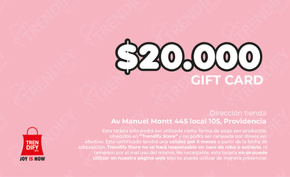Gift Card $20.000