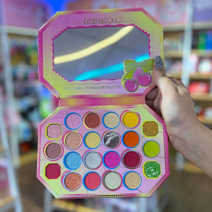 Paleta de Sombras Kevin & Coco "Cherry" - 22 Colores