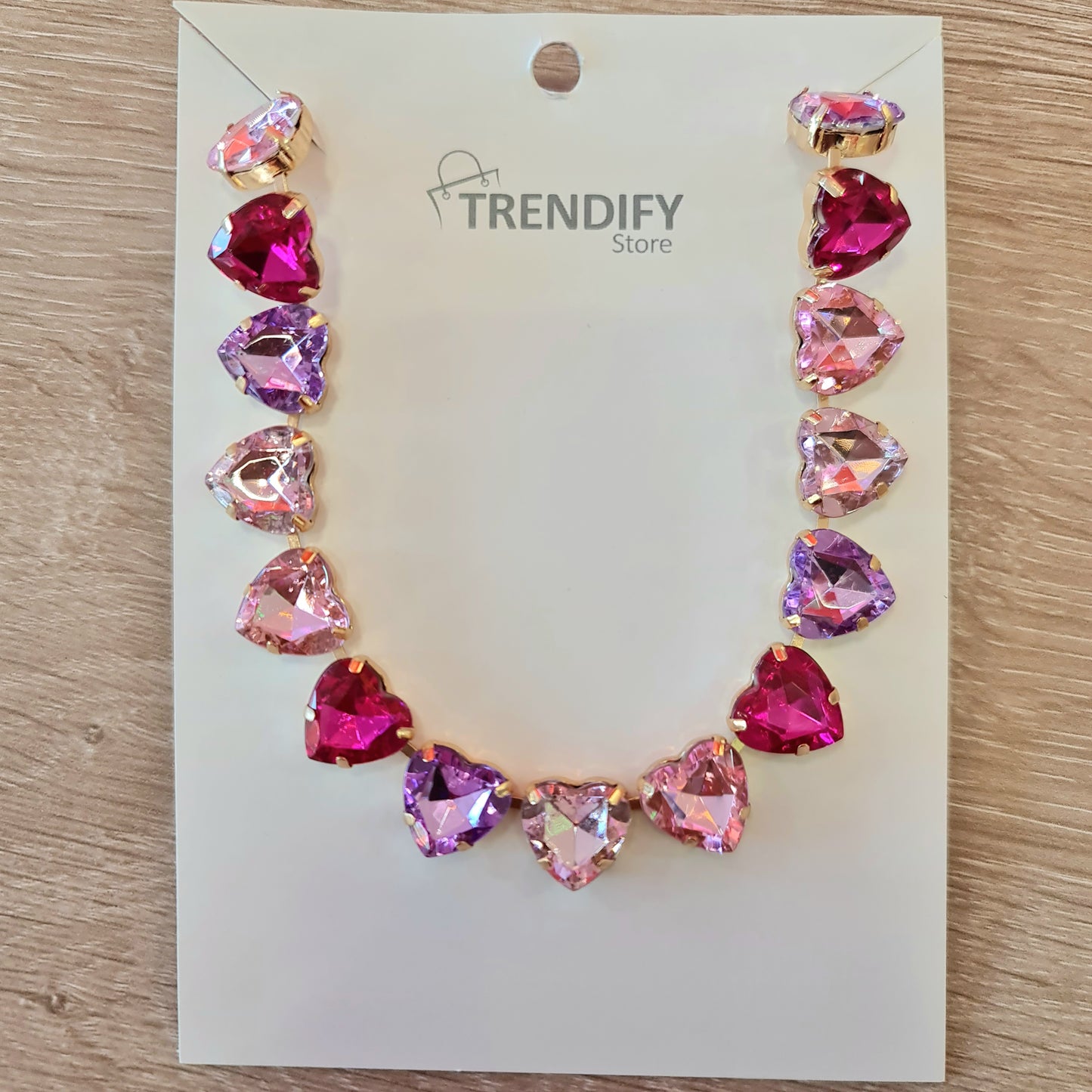 Collar de corazones