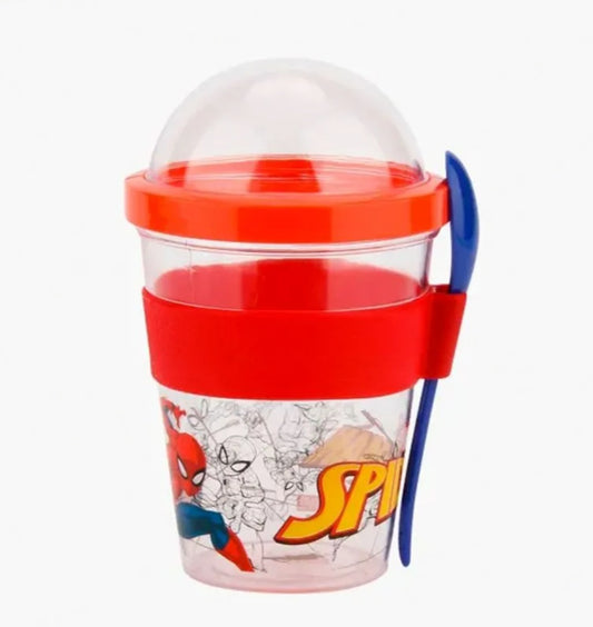 Vaso yogurt Spiderman