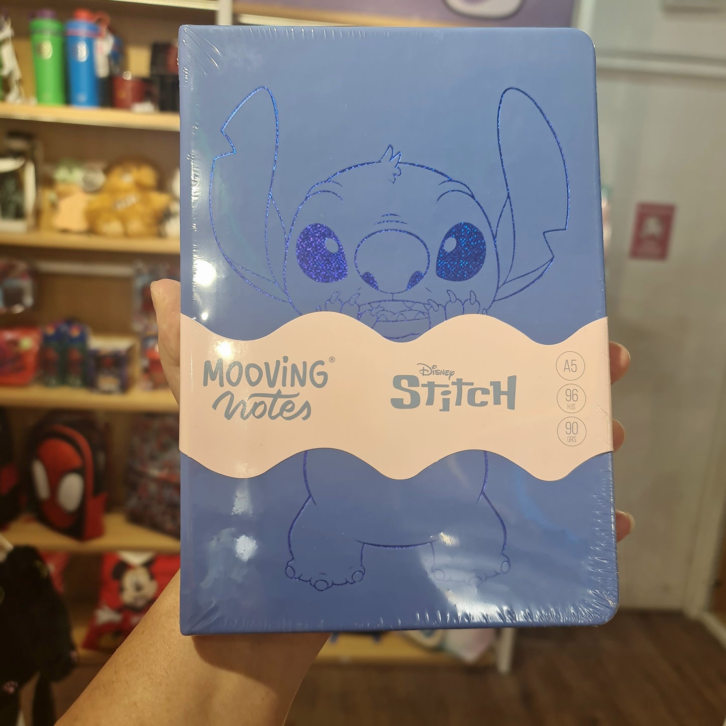 Mooving Note A5 Stitch Azul