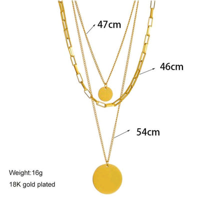 Collar Acero Inoxidable Tres capas