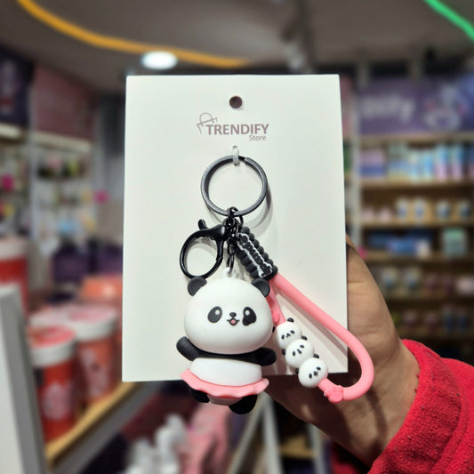 LLAVERO Y CHARM DE PANDA