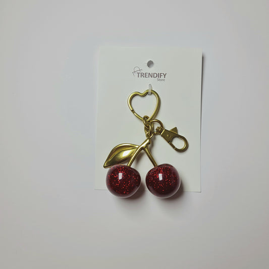 Llavero y Charm cerezas