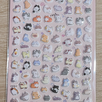 Stickers de gatitos 3D