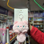 LLAVERO Y CHARM DE PELUCHE GATITO CON COLA