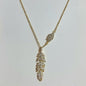 Collar con Pluma Acero Inox