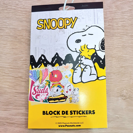 Block de stickers Snoopy