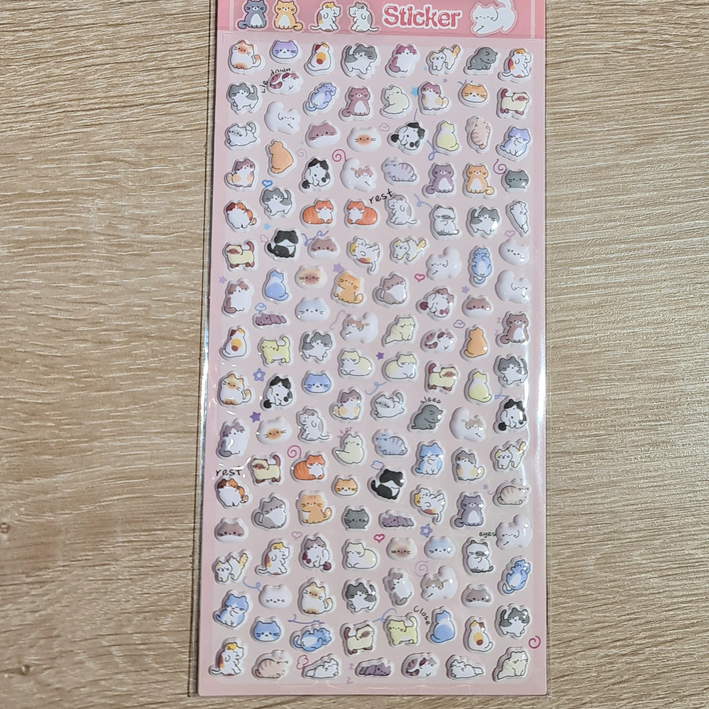Stickers de gatitos 3D