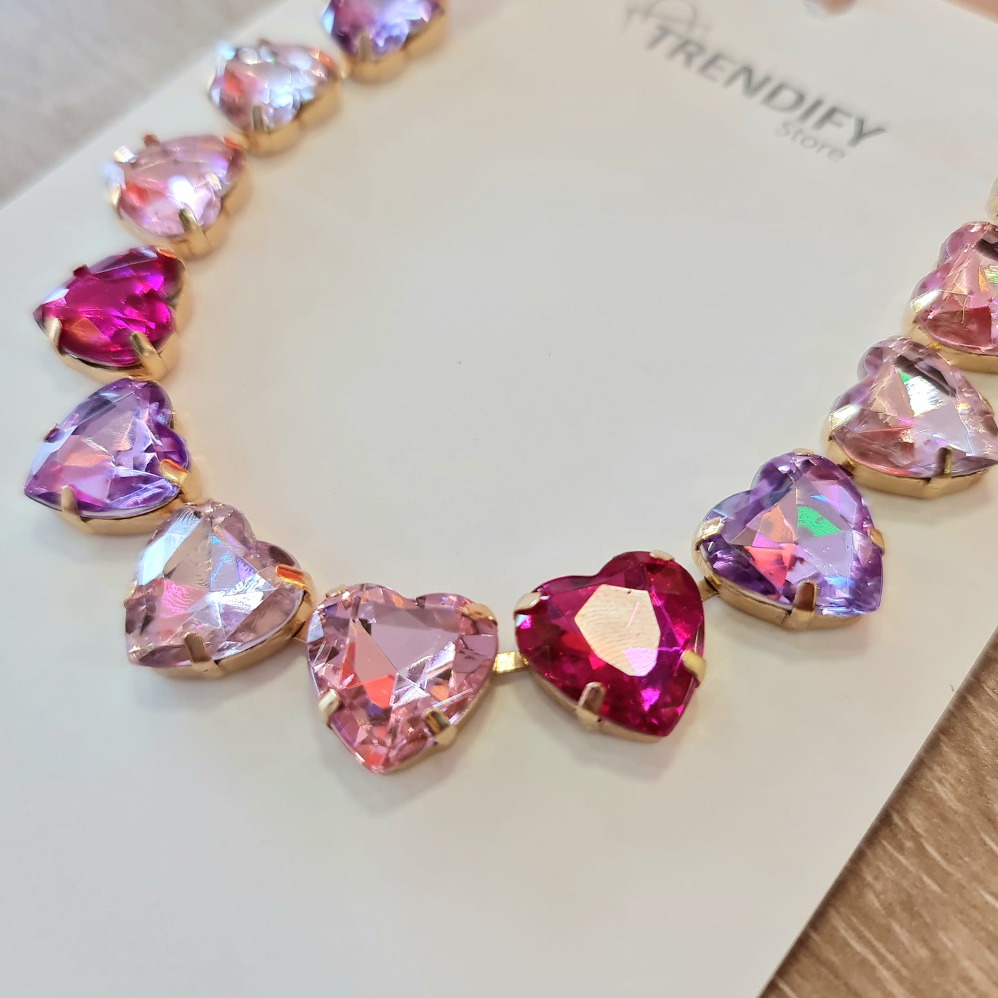 Collar de corazones