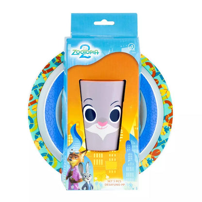 Set 3 Piezas Desayuno PP Zootopia