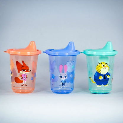 Set 3 Vasos Reusables Zootopia