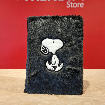 Libreta Snoopy felpa negra