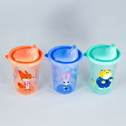 Set 3 Vasos Reusables Zootopia